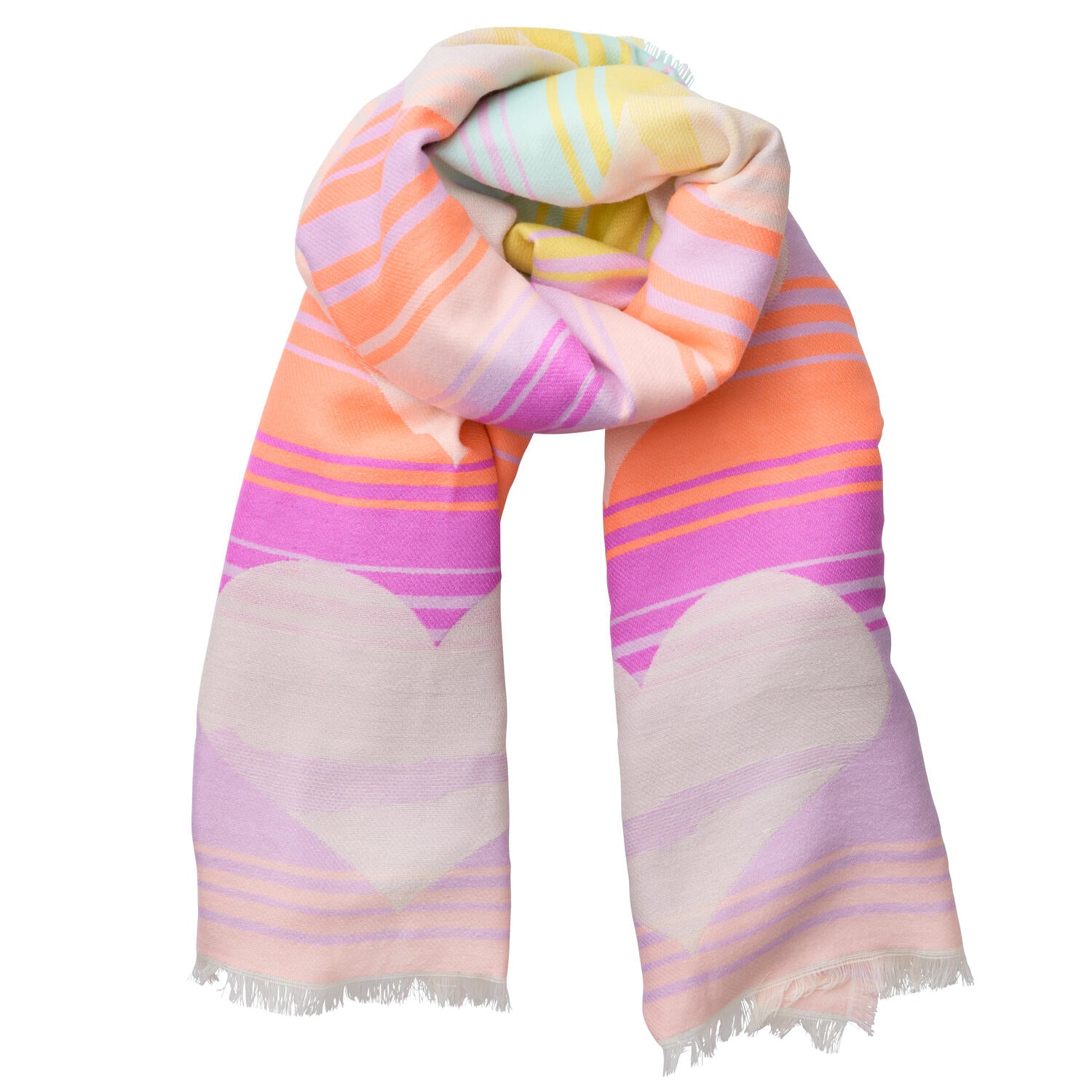 Heart tørklæde - Multi